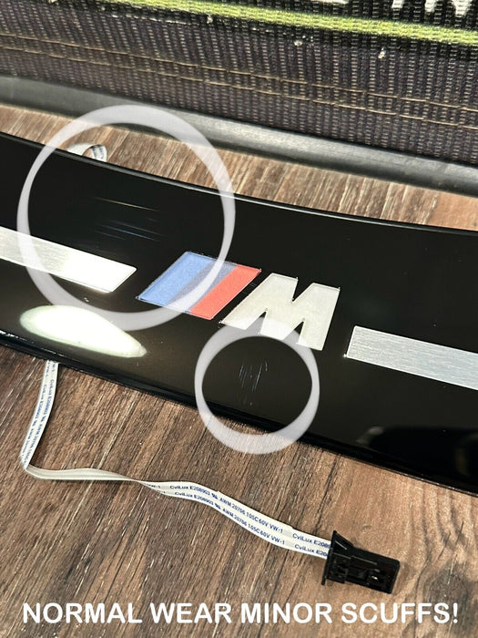 2020 BMW M8 COMP FRONT REAR ILLUMINATED DOOR SILL SCUFF KICK PLATE SET OEM *READ