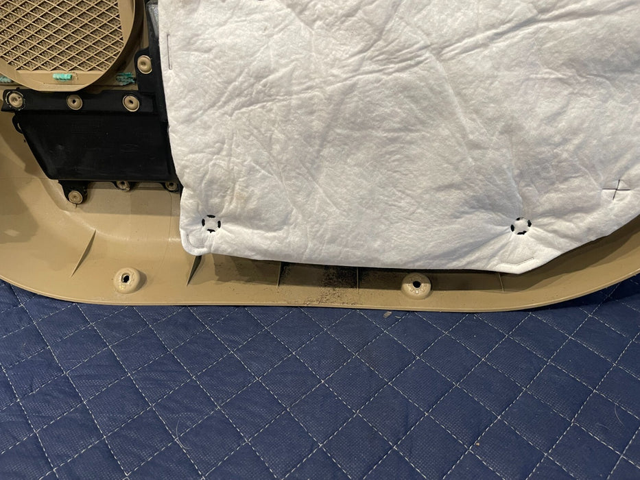 2017-2019 FORD F250 F350 F450 LARIAT TAN REAR LEFT  DOOR PANEL OEM *NO HANDLE