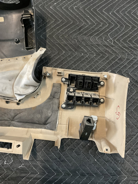 2016 NISSAN TITAN XD LOWER DASH KNEE PANEL TRIM W/ UNDER STEERING WHEEL TRIM