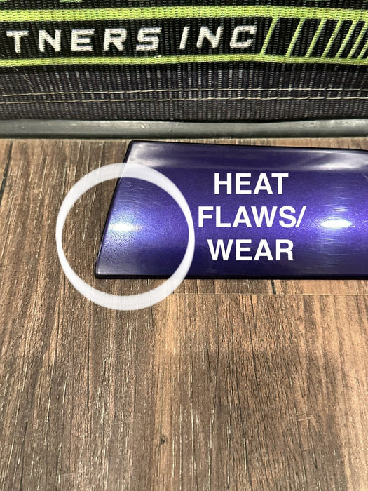 2014 2015 AUDI R8 RIGHT WINDOW BELT MOLDING OEM VELVET PURPLE *FLAWS 5-7*