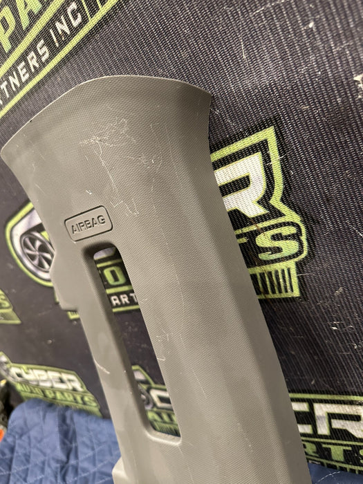 2017-2019 FORD F250 F350 F450 LEFT GRAY UPPER B PILLAR TRIM OEM~SCRATCHES~