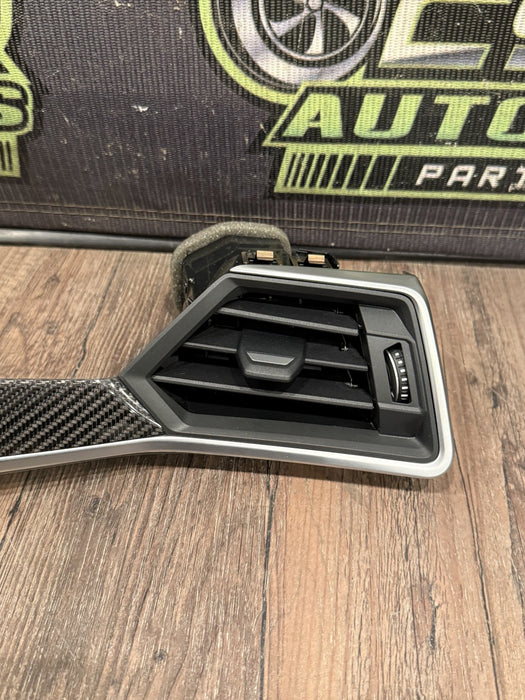 2024 BMW M3 M4 G80 G82 CARBON FIBER DASH AIR VENT SHIFTER BEZEL CONSOLE STORAGE