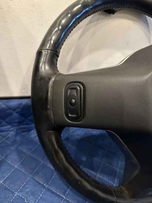 2017 DODGE RAM 2500 STEERING WHEEL OEM *BIG TEAR ON TOP/WEAR* -READ DESCRIPTION-