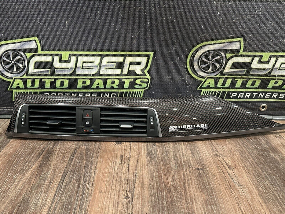 2020 BMW M4 F82 CARBON FIBER AIR VENTS & IDRIVE CONTROLLER HERITAGE EDITION OEM