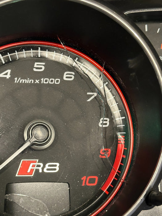 2014 AUDI R8 V10 SPEEDOMETER AUTO INSTRUMENTAL GAUGE CLUSTER OEM ~READ~