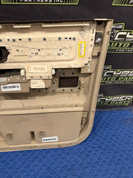 2015 DODGE RAM 2500 SLT FRONT LEFT BROWN DOOR PANEL OEM *HEAT FLAWS 3-5*