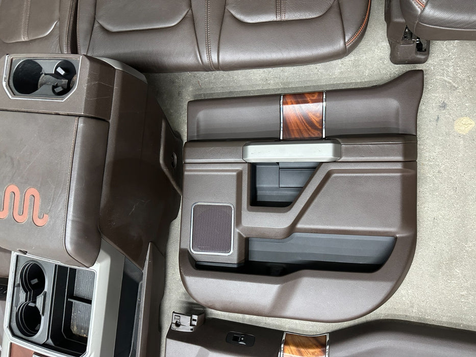 2017-2019 FORD F250 F350 F450 KING RANCH INTERIOR SET OEM *READ DESCRIPTION*