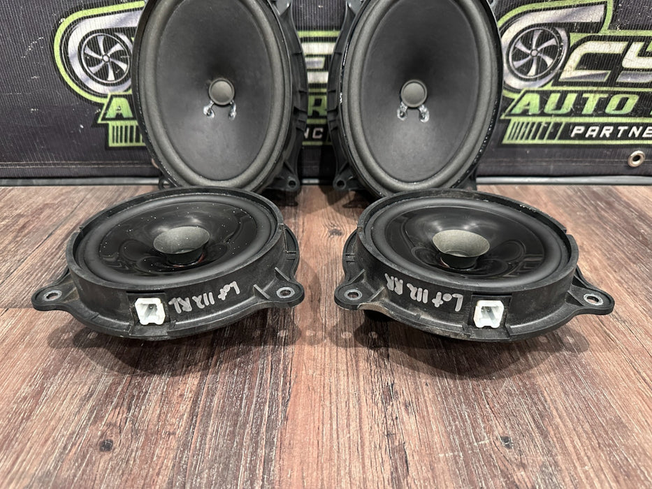 2017 NISSAN TITAN XD RESERVE ROCKFORD FRONT REAR DOOR SPEAKER SET OEM