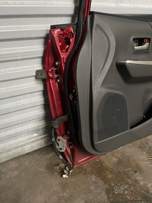 2014 TOYOTA PRIUS V FRONT RIGHT RH RED DOOR W PANEL OEM *SUN DAMAGE* (READ!)
