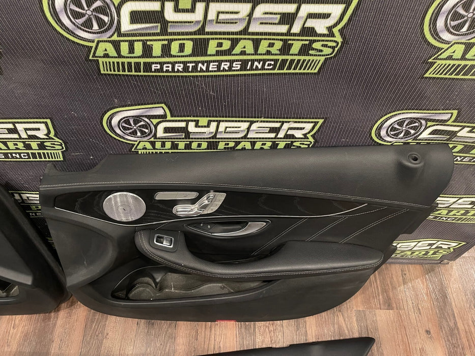 2017 MERCEDES BENZ C63S AMG FRONT REAR LEFT RIGHT DOOR PANELS OEM *READ*