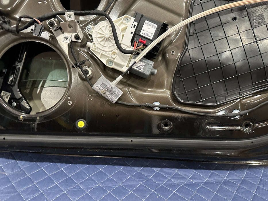 2014 AUDI R8 COUPE OEM RIGHT PASSENGER DOOR SHELL BLACK PANTHER CRYSTAL ~READ~