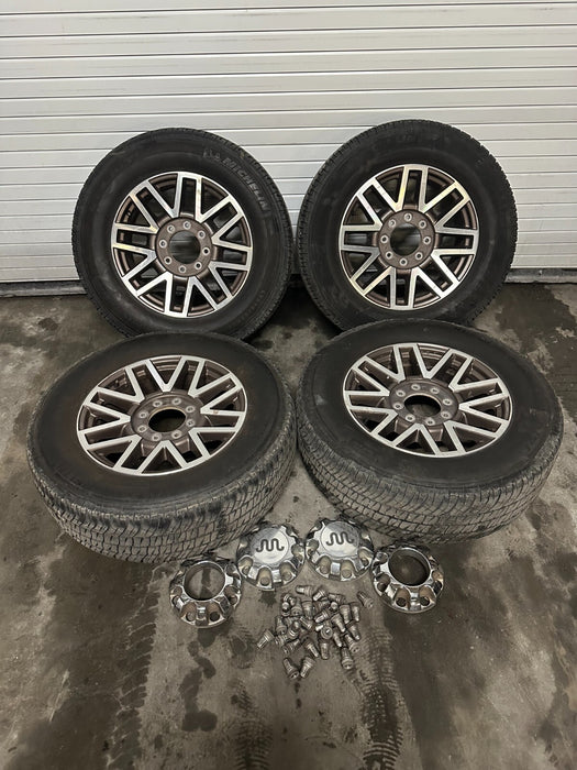 2017 FORD F250 F350 KING RANCH WHEELS RIMS TIRES 20" 8X170 MICHELIN TIRES SET