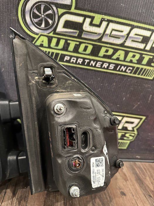 2023-2024 FORD F350 LEFT DRIVER CHROME CAP TOW MIRROR W CAMERA OEM