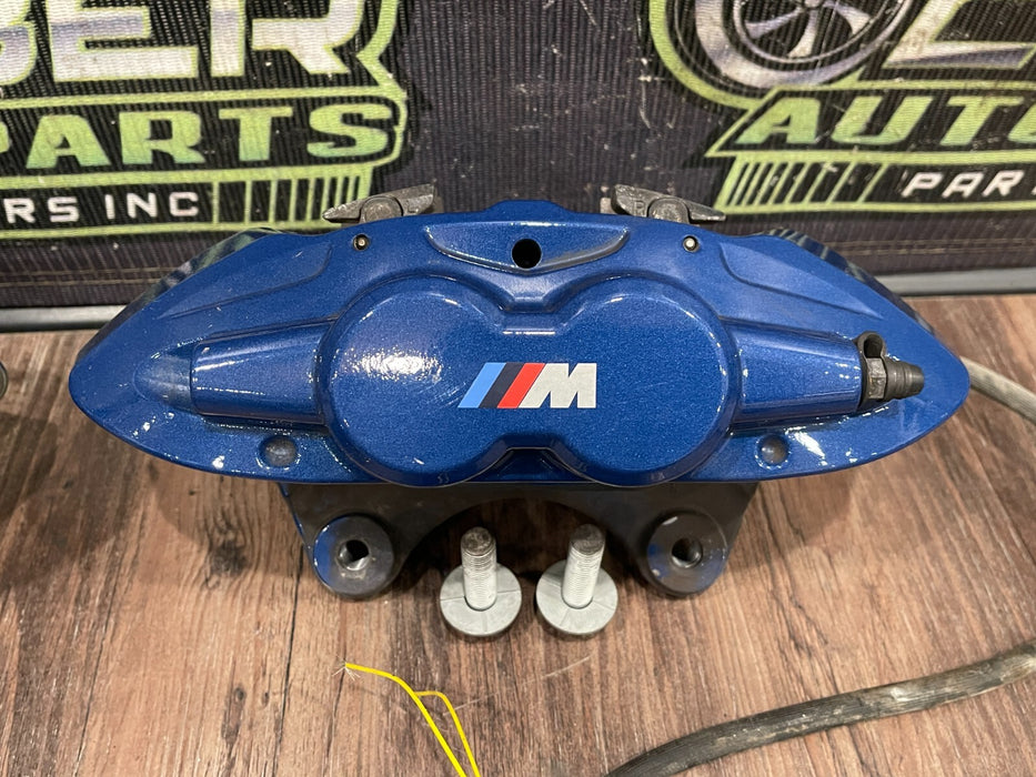 2020 BMW M4 F82 FRONT REAR LEFT RIGHT BLUE BREMBO BRAKE CALIPERS (448) OEM *READ