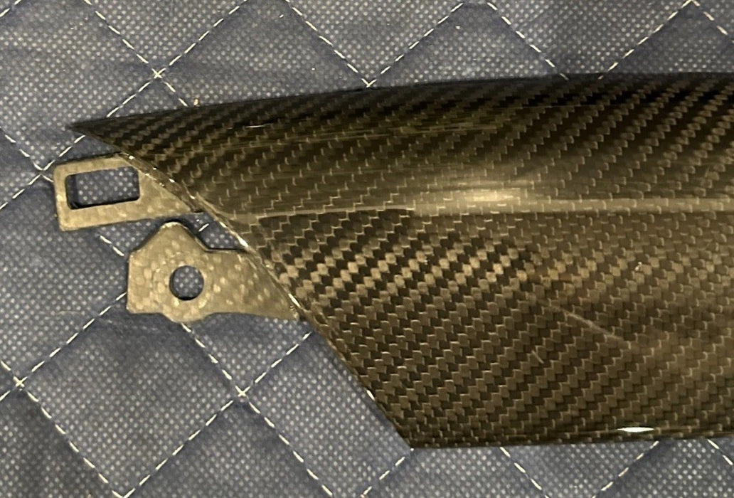 2014 AUDI R8 SPYDER RIGHT CARBON FIBER DOOR PANEL TRIM MOULDING OEM 420 867 410