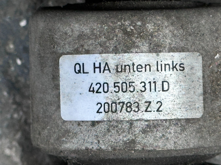 2014-15 AUDI R8 V10 REAR LEFT KNUCKLE SPINDLE ASSEMBLY OEM