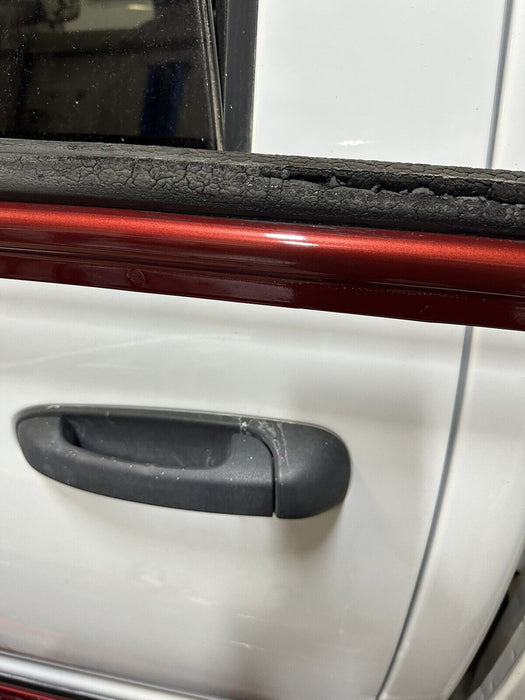 2017-2022 FORD F250 F350 REAR LEFT DRIVE DOOR TWO-TONE RUBY RED, CARIBOU (RR,H5)