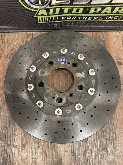 2018-2024 LAMBORGHINI URUS REAR LEFT CARBON CERAMIC BRAKE ROTOR OEM 4M0 615 601