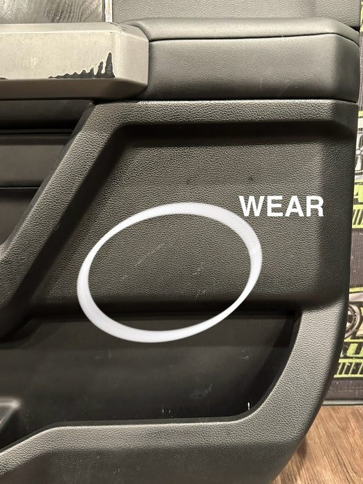 2017-2019 FORD 350 F450 PLATINUM REAR PASSENGER RIGHT DOOR PANEL OEM *WEAR 4-8*