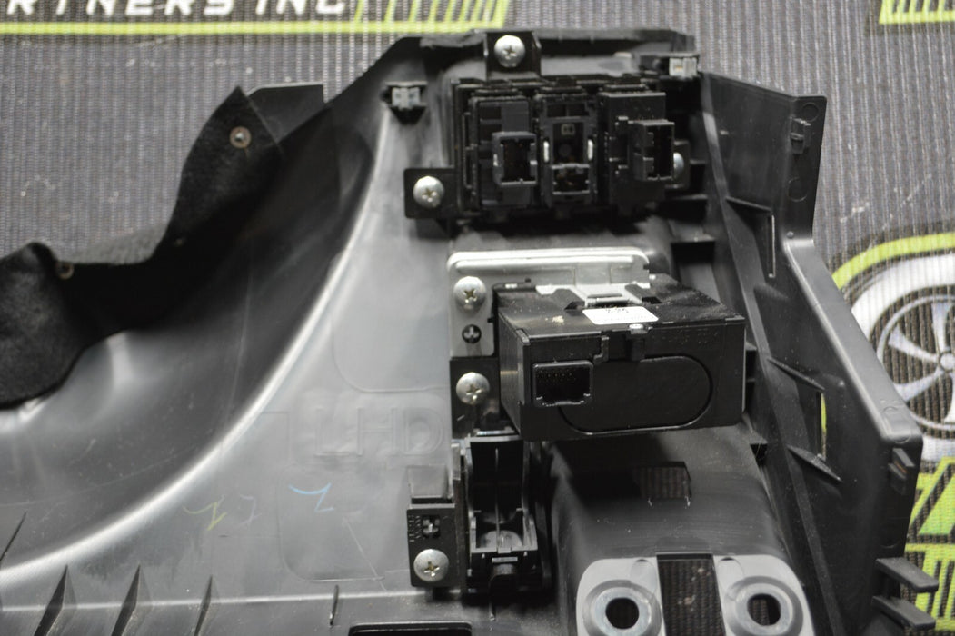 2011 INFINITI G37 DRIVER SIDE LOWER DASH PANEL FINISHER VDC OFF SWITCH OEM 71K M