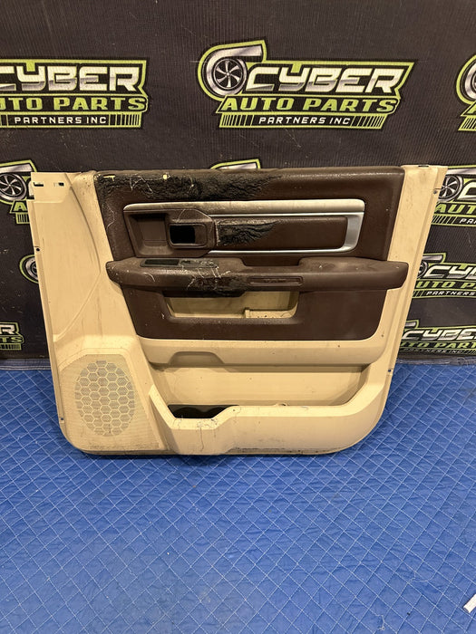 2015 DODGE RAM 2500 SLT FRONT RIGHT BROWN DOOR PANEL OEM *HEAT FLAWS 3-5*