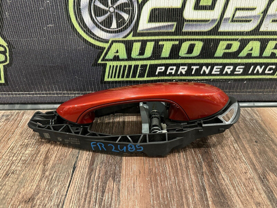 2020 BMW M8 COMP FRONT PASSENGER RIGHT DOOR HANDLE OEM MOTEGI RED METALLIC - C3K