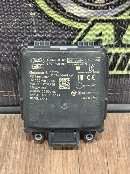 2019 FORD F150 RAPTOR LEFT TAIL LIGHT BLIND SPOT RADAR MODULE OEM JC3T-14C689-AC