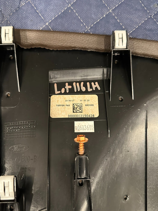 2017-2019 FORD F250 F350 KING RANCH BROWN DASH LEFT TOPPER PANEL OEM *DENT #3*