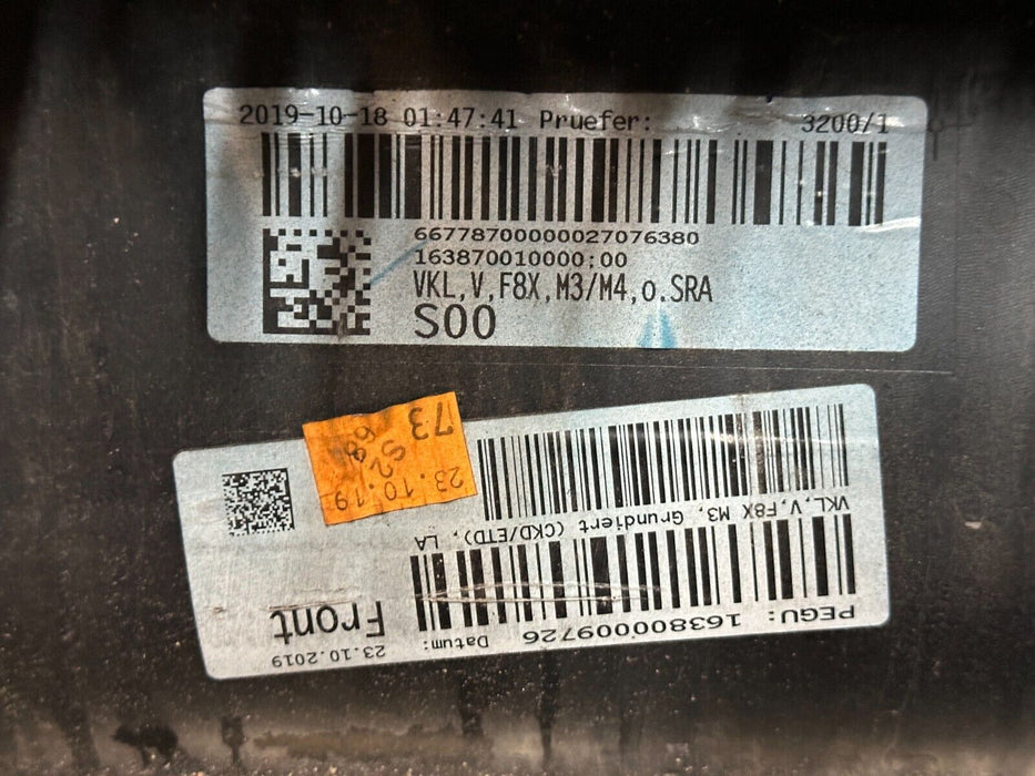 2015-2020 BMW M4 F82 FRONT BUMPER LAGUNA SECA BLUE (448) ~DAMAGE~