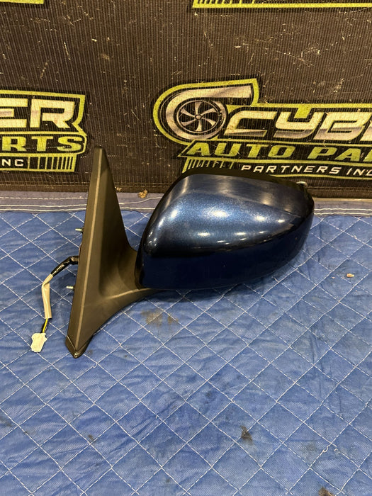 2013 NISSAN 370Z DRIVER LEFT MIRROR BLUE OEM