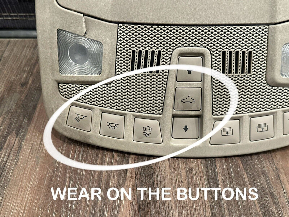 2017-2019 FORD F250 F350 F450 LIMITED OVERHEAD UPFITTER CONSOLE OEM *READ/CRACK*