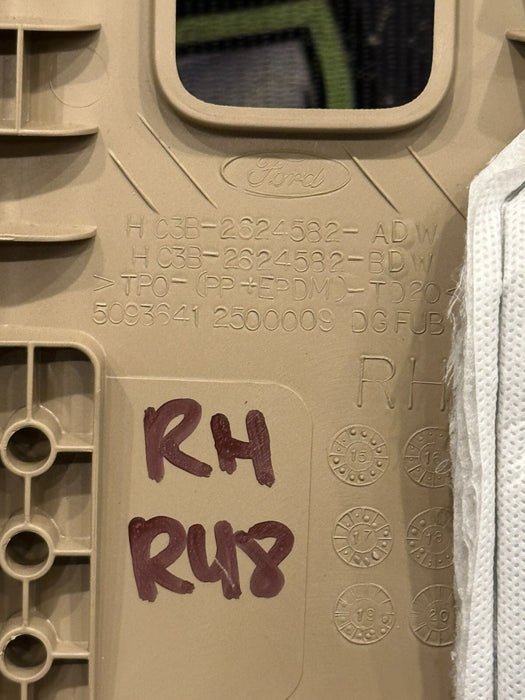 2017-2019 FORD F350 F450 LARIAT LEFT RIGHT UPPER B PILLAR TRIMS OEM ~SCRATCHES~