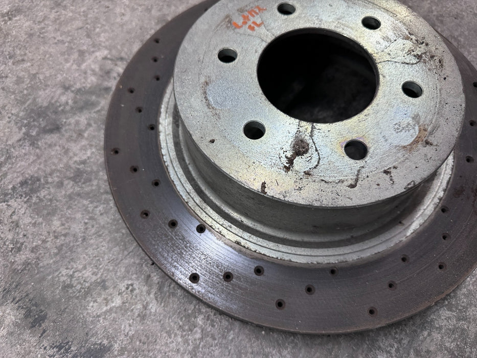 2017 NISSAN TITAN XD FRONT LEFT BRAKE DISC ROTOR OEM