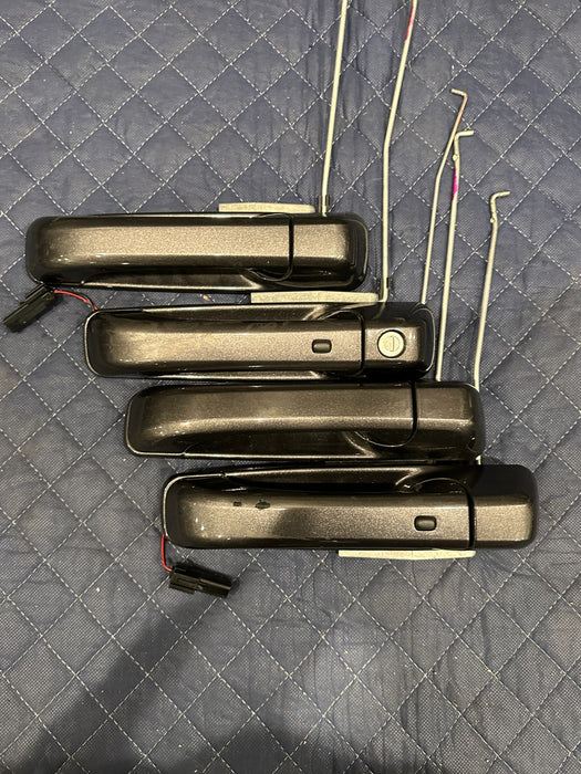 2024 DODGE RAM 3500 LARAMIE FRONT REAR GRAY DOOR HANDLE SET OEM *PAINT FLAW #4*