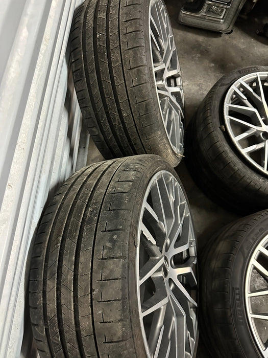 2017 2018 AUDI R8 20X8.5 5X112 20X11 FRONT REAR RIMS WHEELS SET ~CURBRASH~