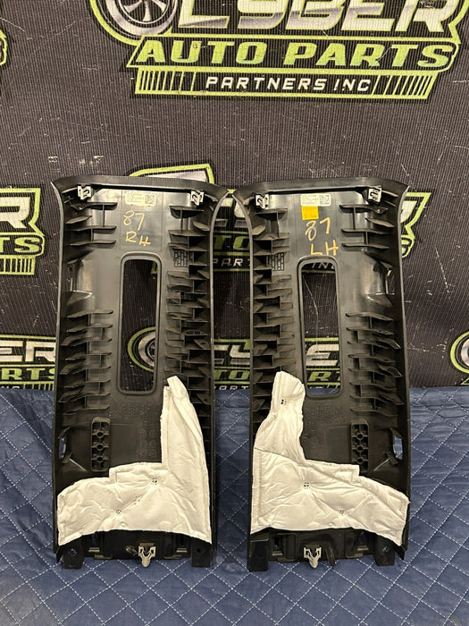 2017 2022 FORD F350 F450 PLATINUM LEFT RIGHT UPPER B PILLAR SET OEM ~SCRATCHES~