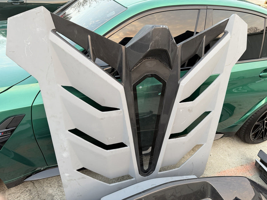 LAMBORGHINI AVENTADOR SVJ REPLICA KIT CARBON FIBER BUMPERS HOOD SIDE SKIRTS WING