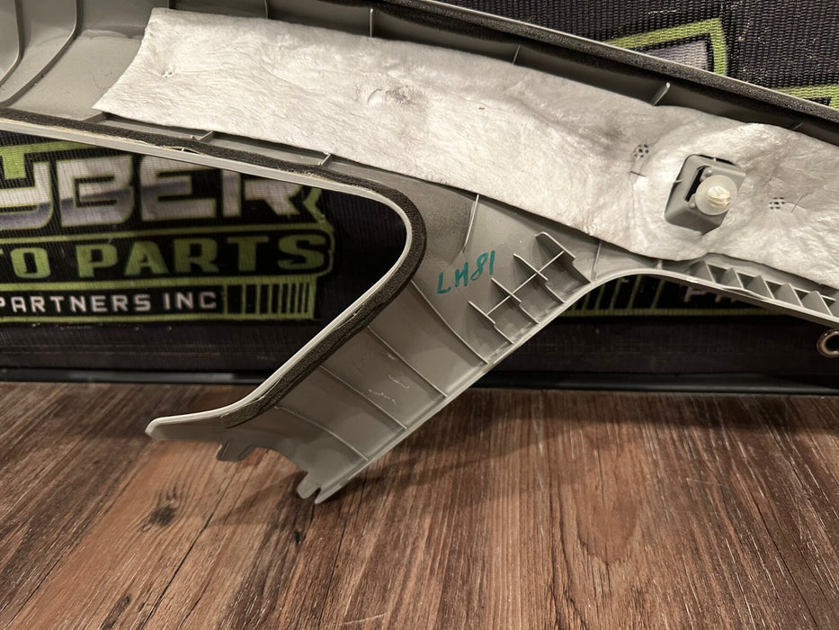 2014 TOYOTA PRIUS V FRONT DRIVER LEFT GRAY A PILLAR TRIM PANEL OEM 62212-47120