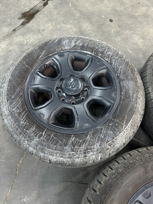 DODGE RAM WHEELS RIMS TIRES 20X8 LANDGOLDEN 285/60 R20 LGT57 A/T 8X165