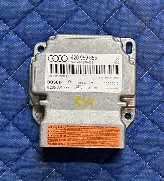 2012 AUDI R8 BAG SRS MODULE 420959655 OEM