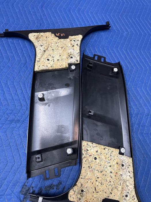 2011 BMW 550i F10 5 SERIES FRONT LEFT & RIGHT LOWER B PILLAR TRIMS OEM *READ*