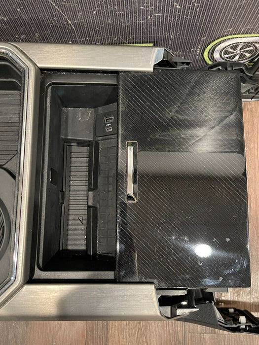 2020-22 FORD F250 F350 PLATINUM CENTER CONSOLE ASSEMBLY OEM *WEARS/READ DESC*