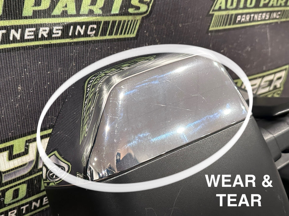 2017-2019 FORD F250 F350 F450 RIGHT CHROME CAP TOW MIRROR OEM *WEAR 13-15*
