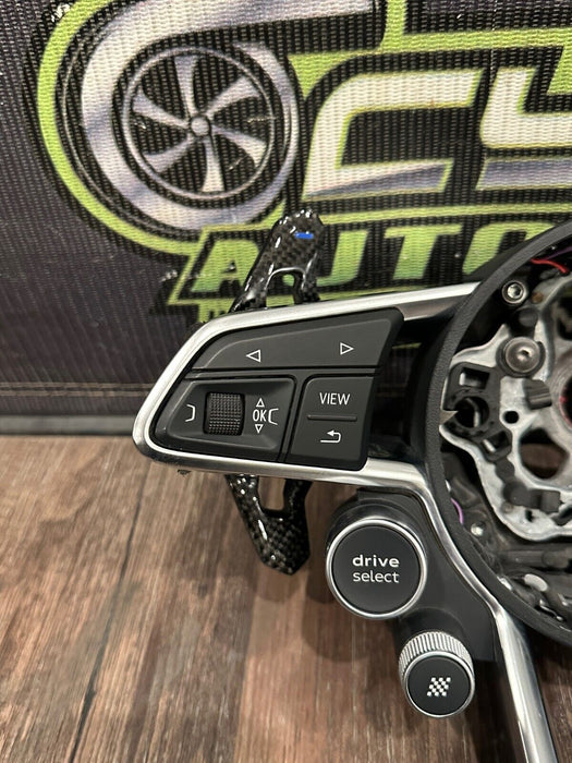 2021 AUDI R8 STEERING WHEEL CONTROL BUTTON BEZEL W PADDLE SHIFTERS OEM *READ*