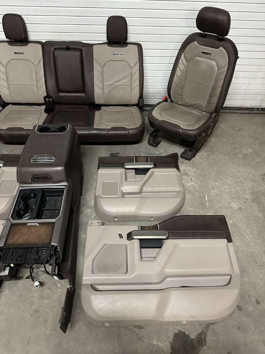 2019 FORD F250 F350 F450 LIMITED INTERIOR SEATS DOOR PANELS CONSOLE OEM