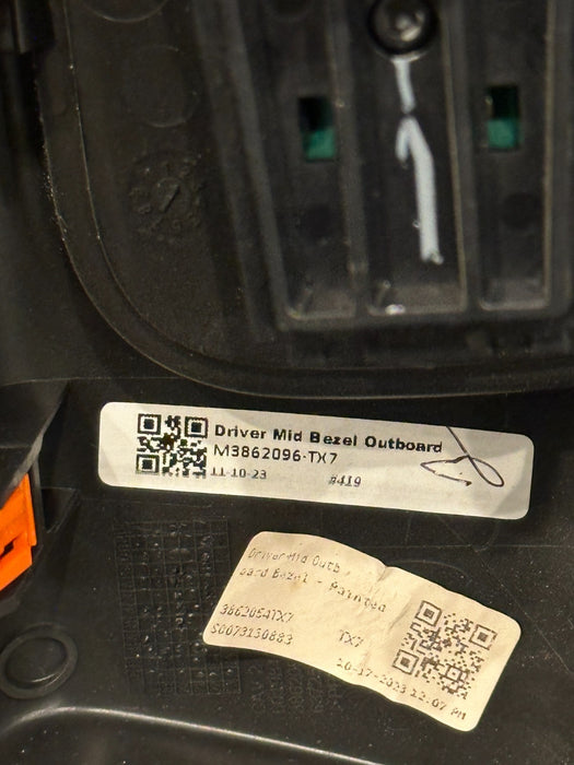 2024 DODGE RAM 3500 LARAMIE HEADLIGHT LAMP BUTTON SWITCH BEZEL OEM 68156061AD