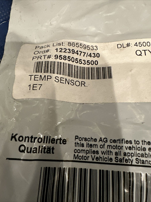 2015 Porsche 911 Cayman Ambient Air Temperature Sensor 95850553500 ~BRAND NEW~