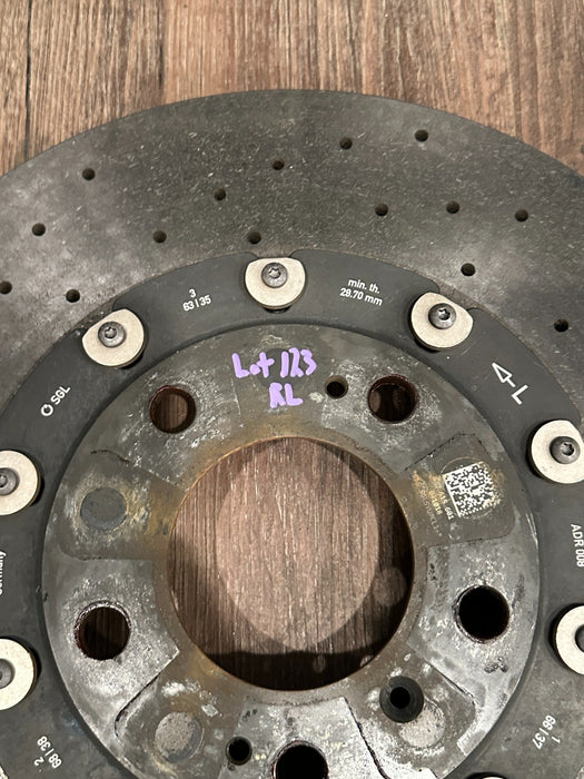 2018-2024 LAMBORGHINI URUS FRONT REAR CARBON CERAMIC BRAKE ROTORS SET OEM