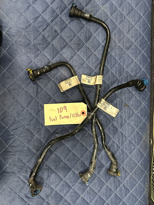 2020 FORD F250 6.7 DIESEL FUEL LINES HOSE TUBES (3PC) 34 GALLON OEM