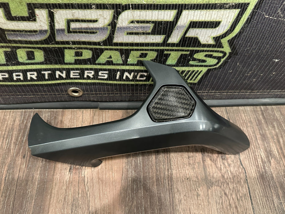 2015-2019 LAMBORGHINI HURACAN LEFT DOOR PANEL HANDLE TRIM W CARBON OEM 4T0867171